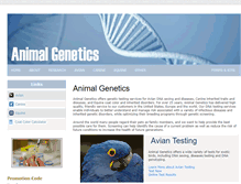 Tablet Screenshot of animalgenetics.us